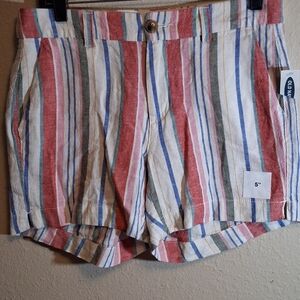 Striped Women's Shorts New With Tags Old NAVY 4 260740